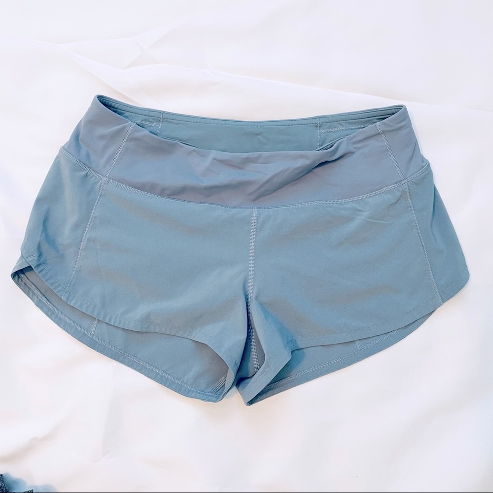 Lululemon Speed Up Short | size 6 | chambray blue